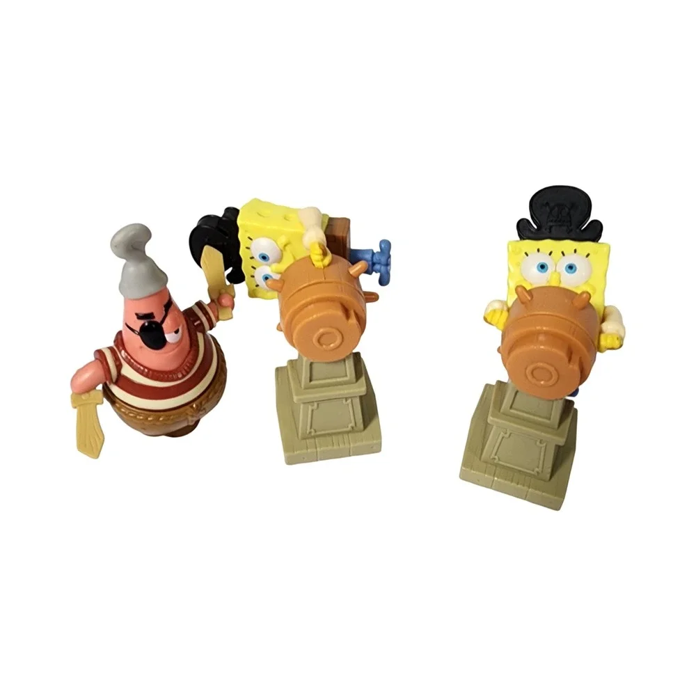 Nickelodeon SpongeBob‎ SquarePants Pirate Figure Set Patrick Star 3pc Toy Lot